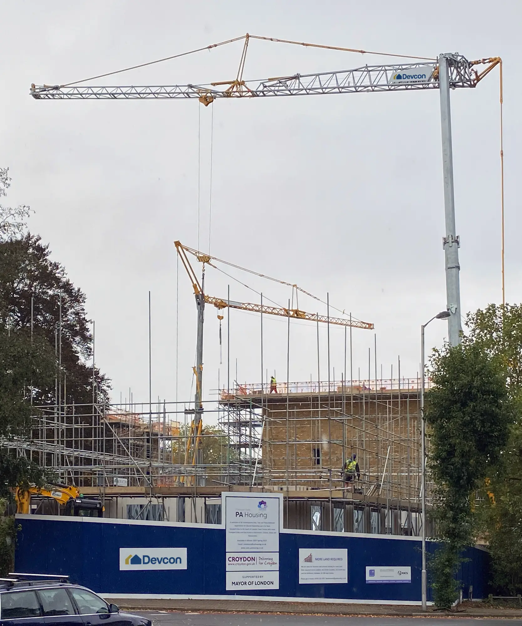 crane at building site