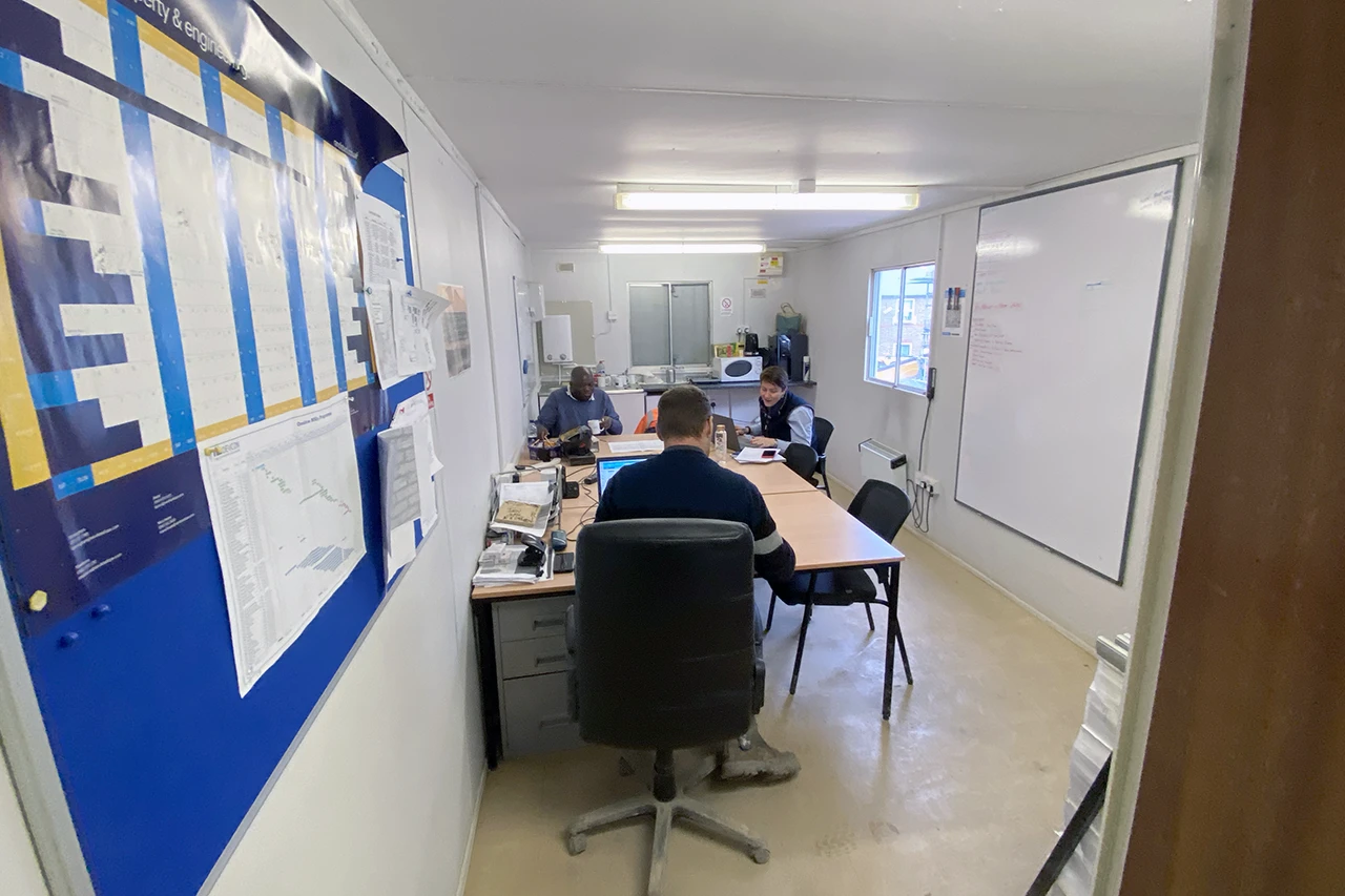 image of construction site office